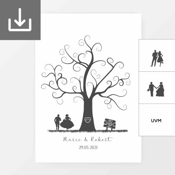 PDF Vorlage "Wedding Tree 2"